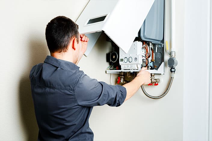 Gas Boiler Service checking pressure Gas Boiler Service checking pressure